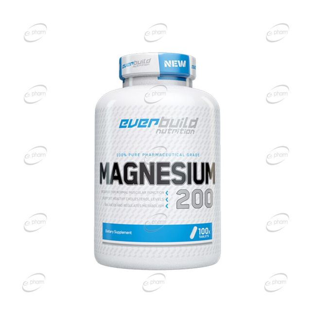 MAGNESIUM CITRATE 200 mg таблетки EVERBUILD-100 таблетки