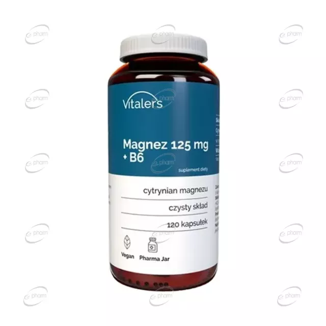 МАГНЕЗИЙ + ВИТАМИН B6 капсули Vitaler's