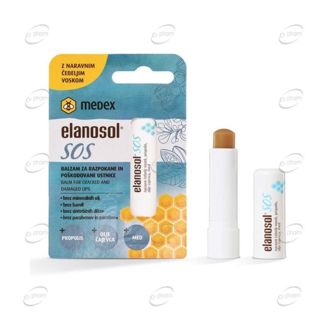 MEDEX Elanosol SOS Балсам за устни