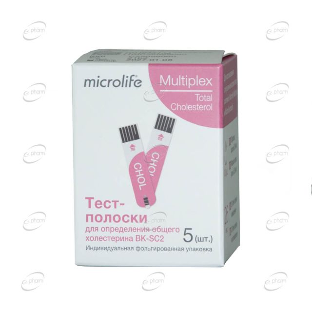 Microlife Multiplex тест ленти за общ холестерол 