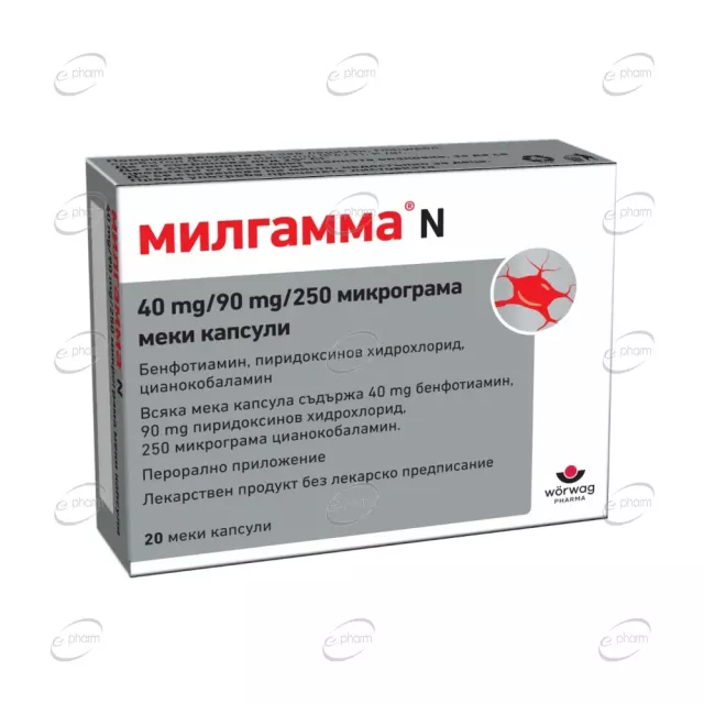 МИЛГАММА N капсули WÖRWAG Pharma