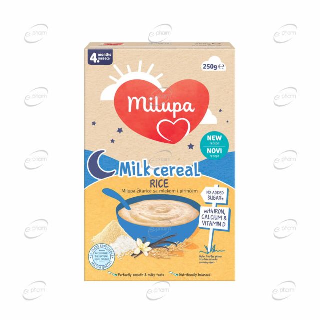 Milupa млечна каша с ориз след 4-ия месец
