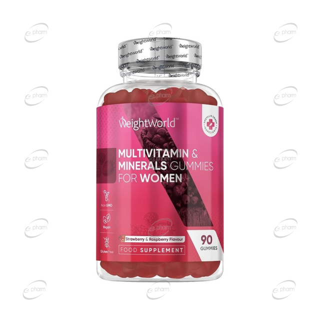 MULTIVITAMIN and MINERALS FOR WOMEN желирани таблетки WeightWorld