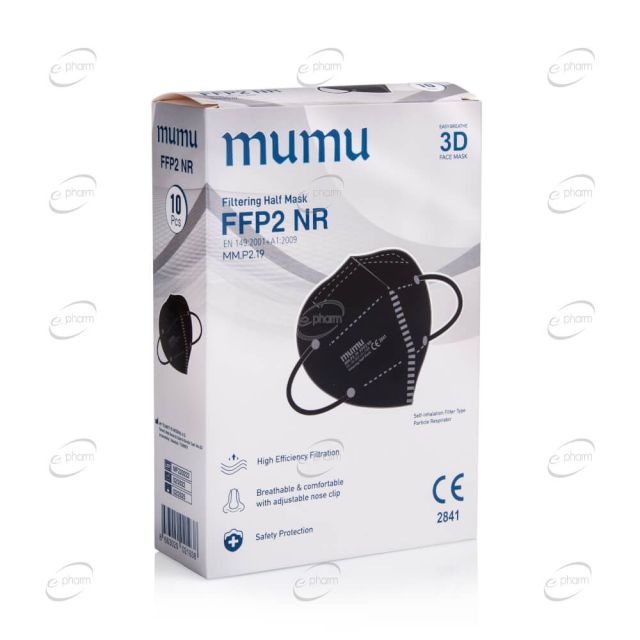 MUMU Предпазна маска FFP2-Черен
