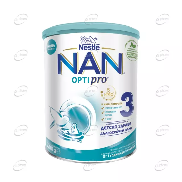 NAN 3 OptiPro Адаптирано мляко 12+ месеца