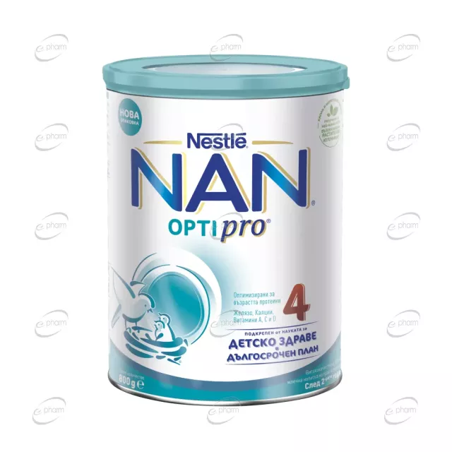 NAN 4 OptiPro Адаптирано мляко 2+ години