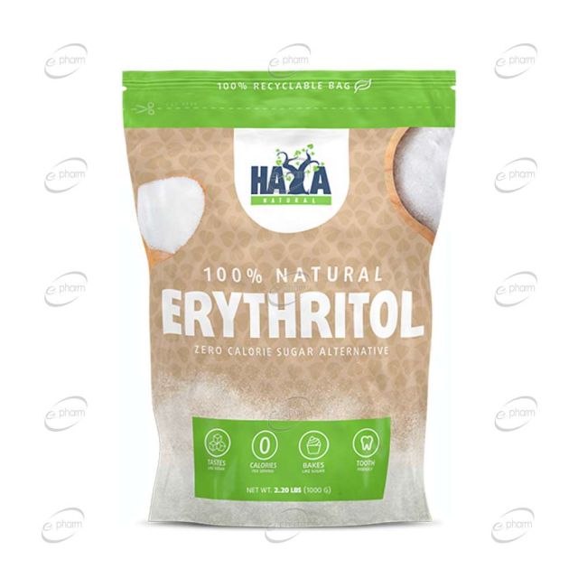 100% NATURAL ERYTHRITOL прах HAYA LABS