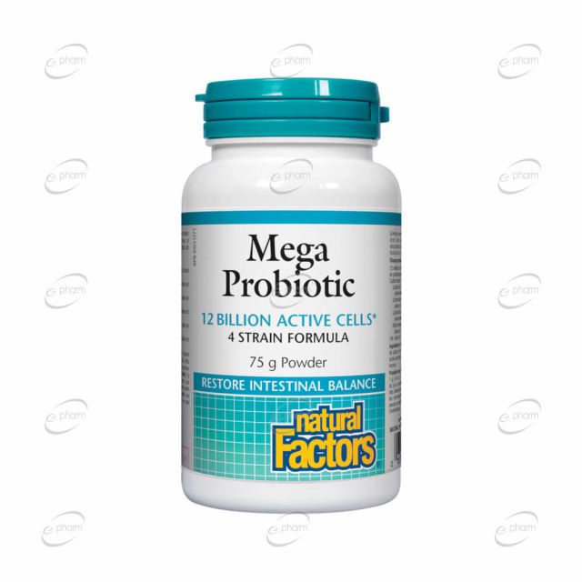 MEGA PROBIOTIC 12 BILLION ACTIVE CELLS пудра Natural Factors