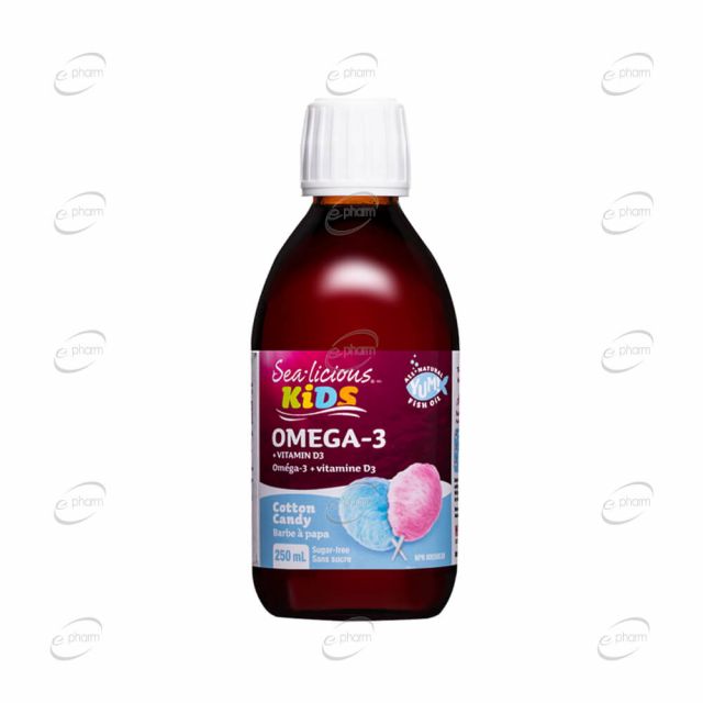 SEA-LICIOUS Актив Омега-3 1500 mg + витамин D3 400 IU за деца Natural Factors