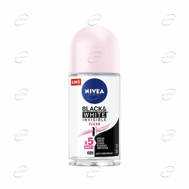 NIVEA BLACK and WHITE INVISIBLE Clear рол-он