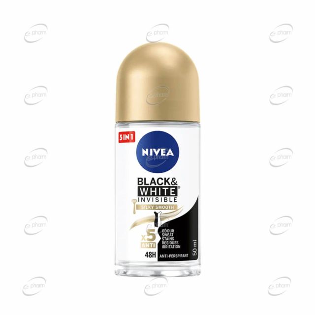NIVEA BLACK and WHITE INVISIBLE Silky Smooth рол-он
