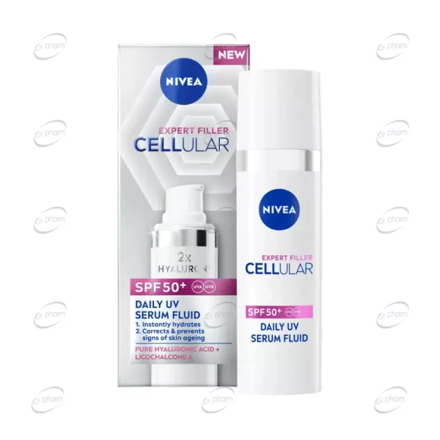 NIVEA Cellular Expert Filler Дневен UV серум флуид SPF 50+