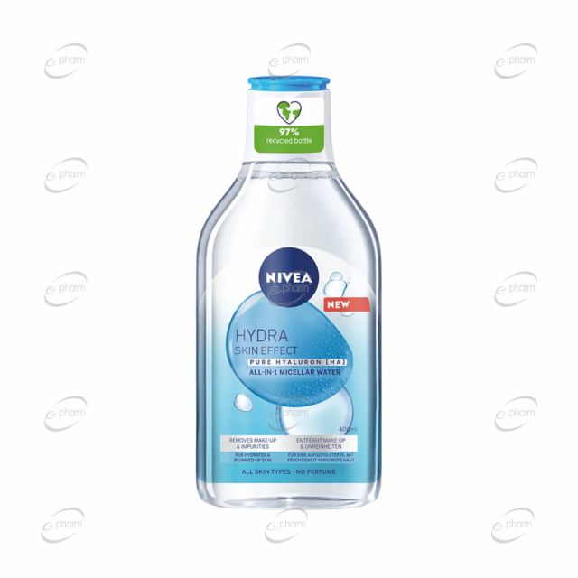 NIVEA HYDRA SKIN EFFECT pure hyaluron мицеларна вода