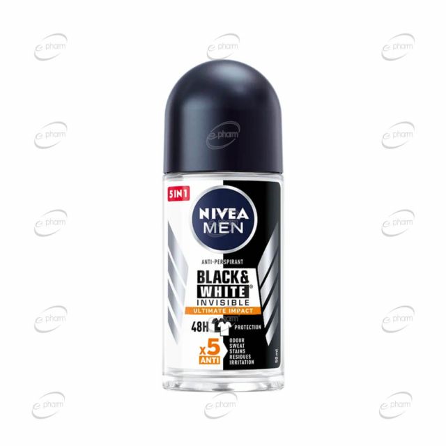 NIVEA MEN BLACK and WHITE INVISIBLE ULTIMATE IMPACT рол-он