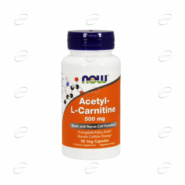 АЦЕТИЛ L-CARNITINE капсули Now Foods