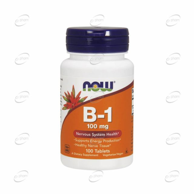 ВИТАМИН B1 100 mg таблетки Now Foods