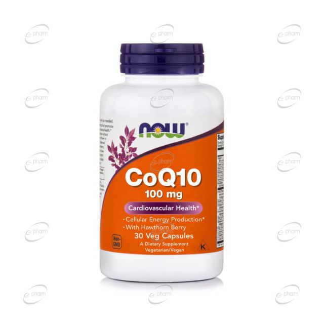 CoQ10 100 mg капсули Now Foods