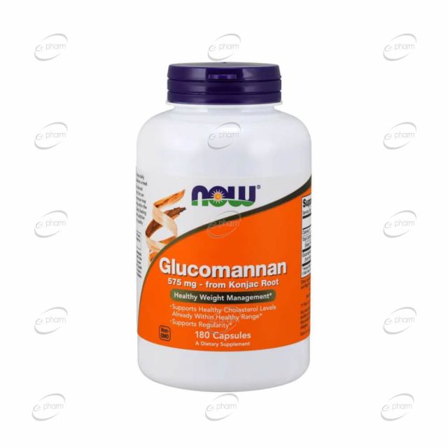 ГЛЮКОМАНАН 575 mg Now Foods