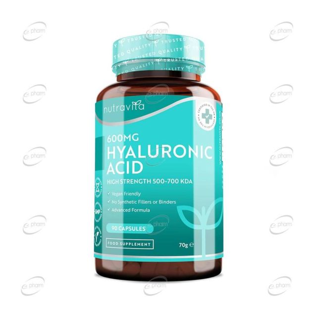 HYALURONIC ACID 600 mg капсули NutraVita