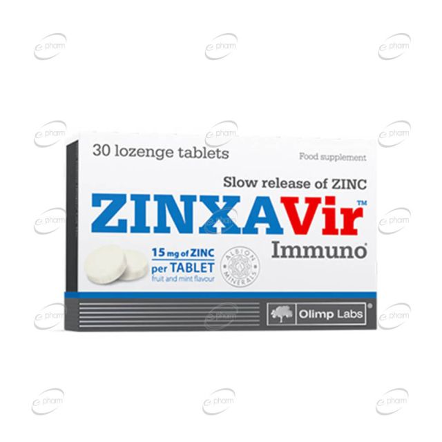 ZINXAVIR IMMUNO таблетки за смучене OLIMP