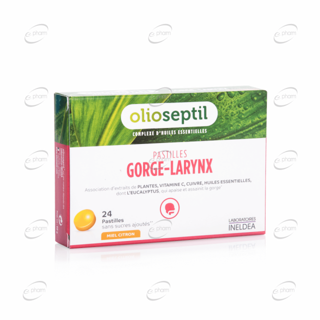 GORGE-LARYNX таблетки за смучене, за гърло и ларинкс Olioseptil