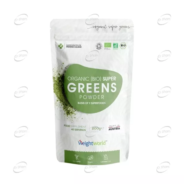 ORGANIC BIO SUPER GREENS пудра WeightWorld