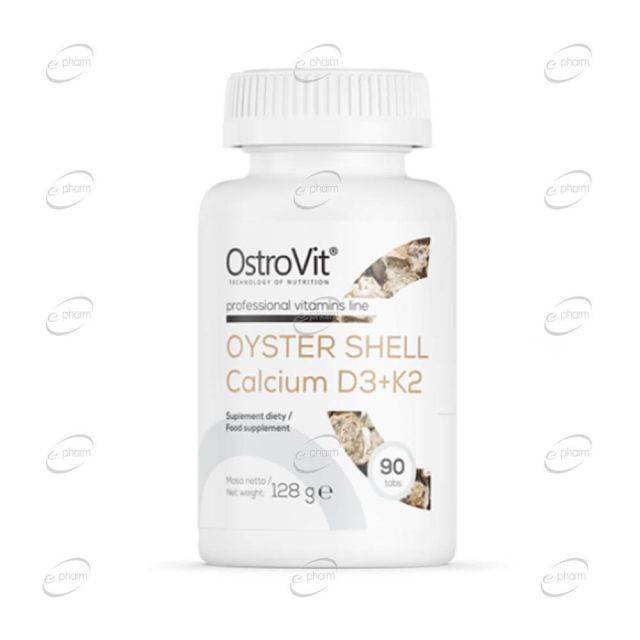 OYSTER SHELL CALCIUM 400 mg D3+K2 таблетки OstroVit