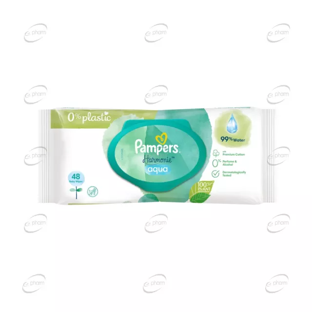 Pampers Harmonie Aqua мокри кърпи с 99% вода