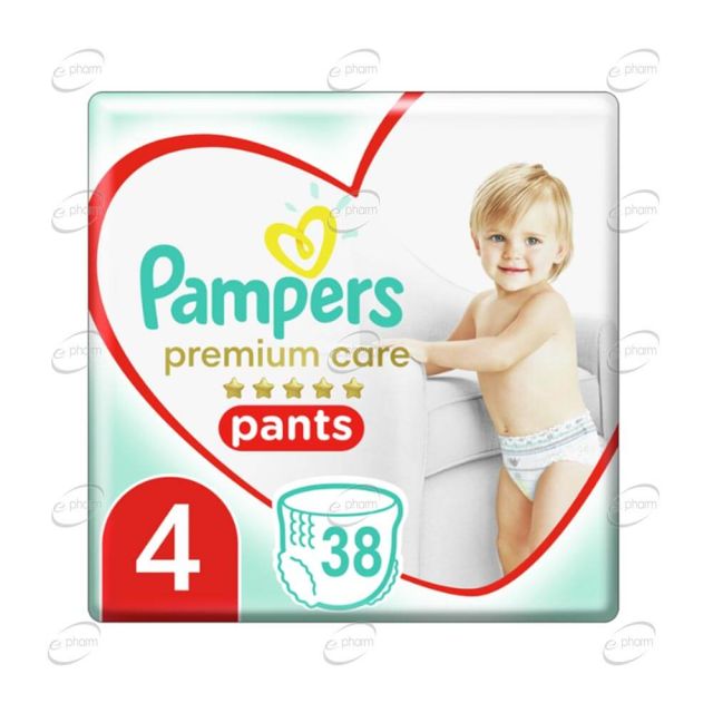Pampers Premium Care гащи №4 х 38 броя