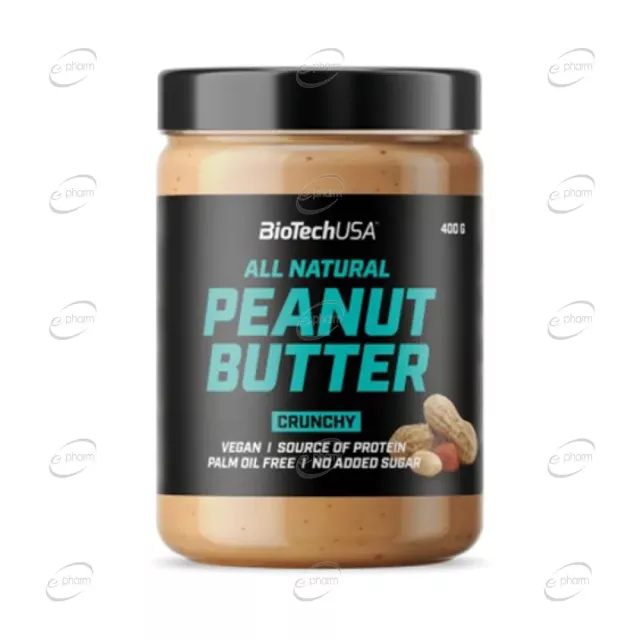 PEANUT BUTTER Crunchy фъстъчено масло BioTech USA