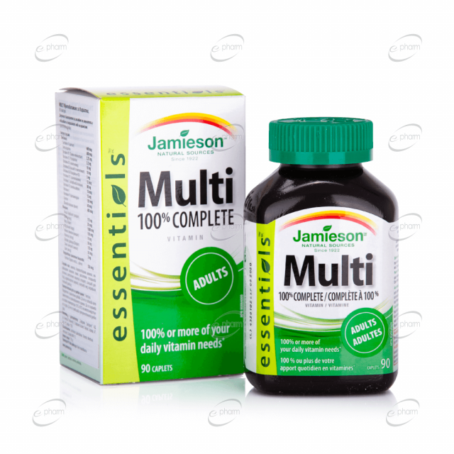 MULTI 100% COMPLETE Мултивитамини за възрастни каплети Jamieson