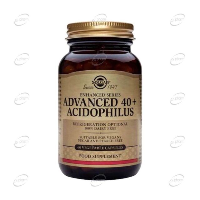 ADVANCED 40+ ACIDOPHILUS капсули SOLGAR