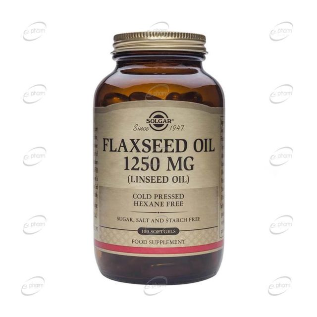 FLAXSEED OIL 1250 mg дражета SOLGAR