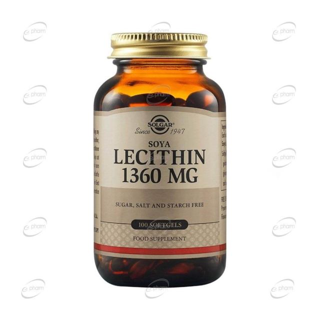 LECITHIN 1360 mg дражета SOLGAR