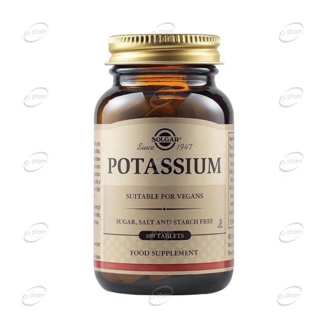 POTASSIUM GLUCONATE 99 mg таблетки SOLGAR