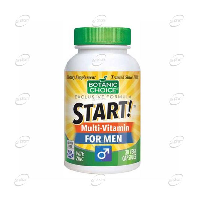 START MULTI-VITAMIN FOR MEN капсули BOTANIC CHOICE