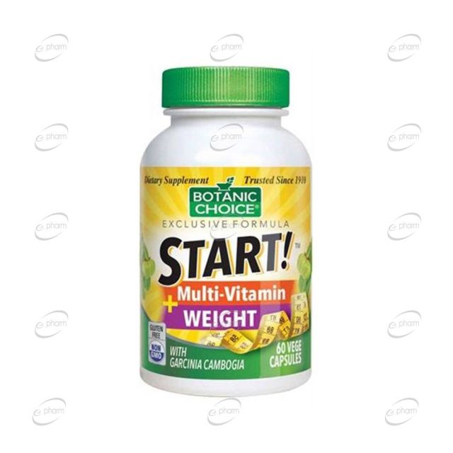 START! MAULTI-VITAMIN + WEIGHT капсули BOTANIC CHOICE 