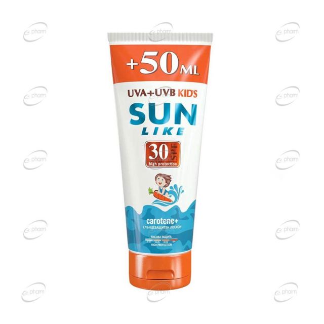 SUN LIKE KIDS Слънцезащитен лосион SPF 30