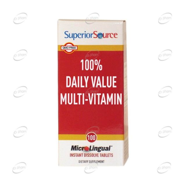 100 % DAILY VALUE MULTI-VITAMIN таблетки SuperiorSource