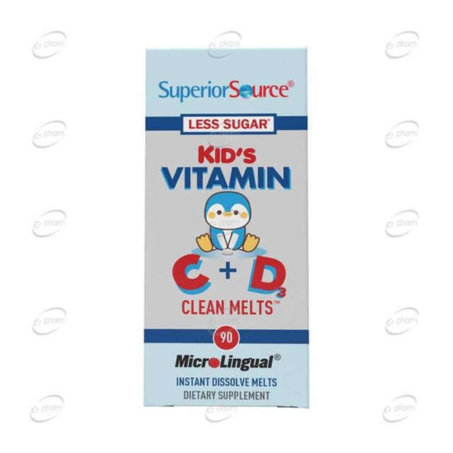 KID'S VITAMIN C + D3 таблетки SuperiorSource
