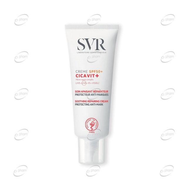 SVR CICAVIT+ успокояващ възстановяващ крем SPF 50+