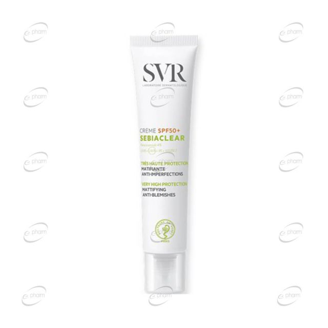 SVR SEBIACLEAR SPF 50 крем за мазна кожа