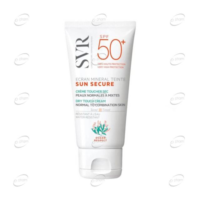 SVR Sun Secure Ecran Слънцезащитен тониран крем за нормална кожа SPF50+