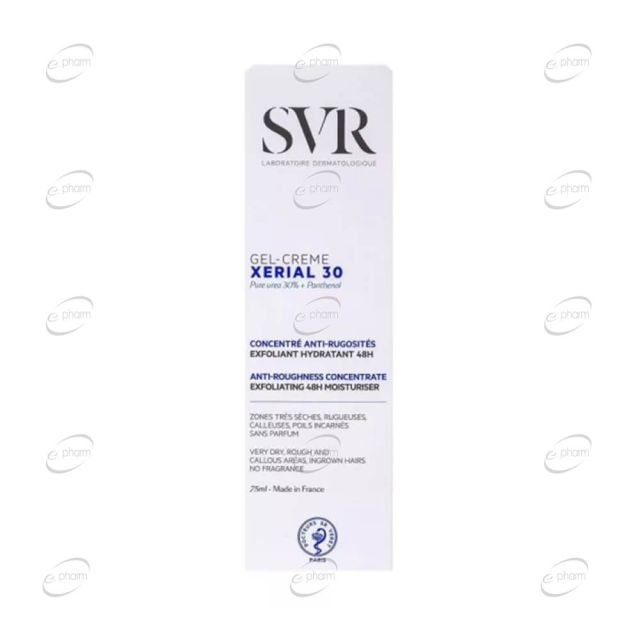 SVR XERIAL 30 гел-крем за тяло за кожни задебелявания