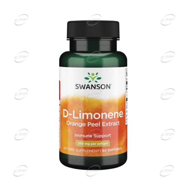 D-LIMONENE COLD-PRESSED ORANGE PEEL EXTRACT капсули SWANSON