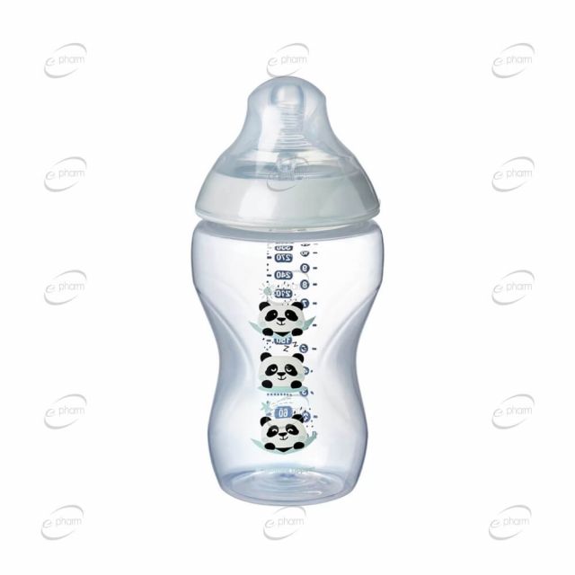 TOMMEE TIPPEE Easi-Vent Шише 340 мл ( 3+ м ) - Панди