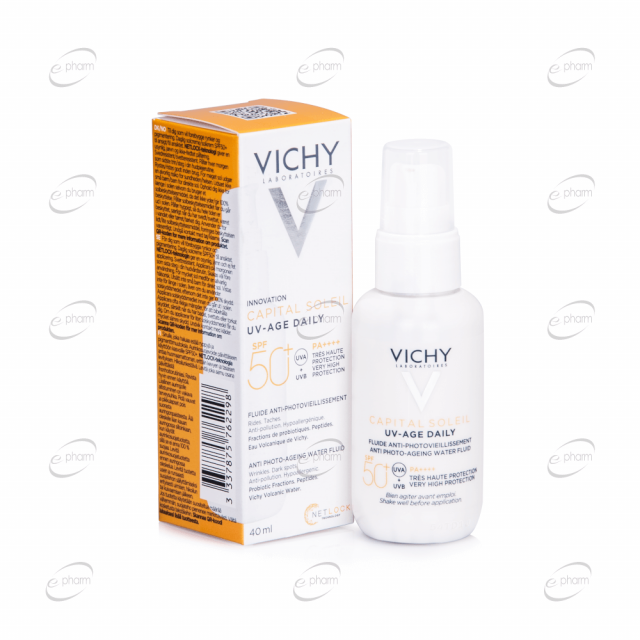 VICHY CAPITAL SOLEIL UV-AGE SPF 50+ дневен флуид за лице 