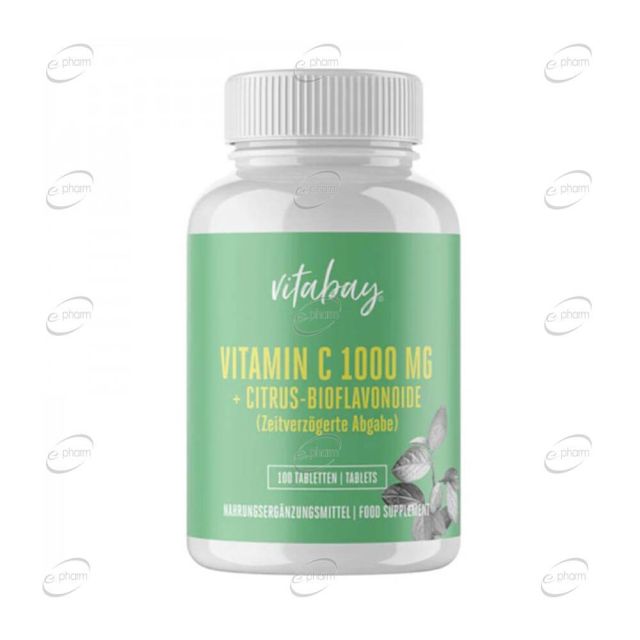 VITAMIN C 1000 mg + CITRUS-BIOFLAVONOIDE таблетки VITABAY