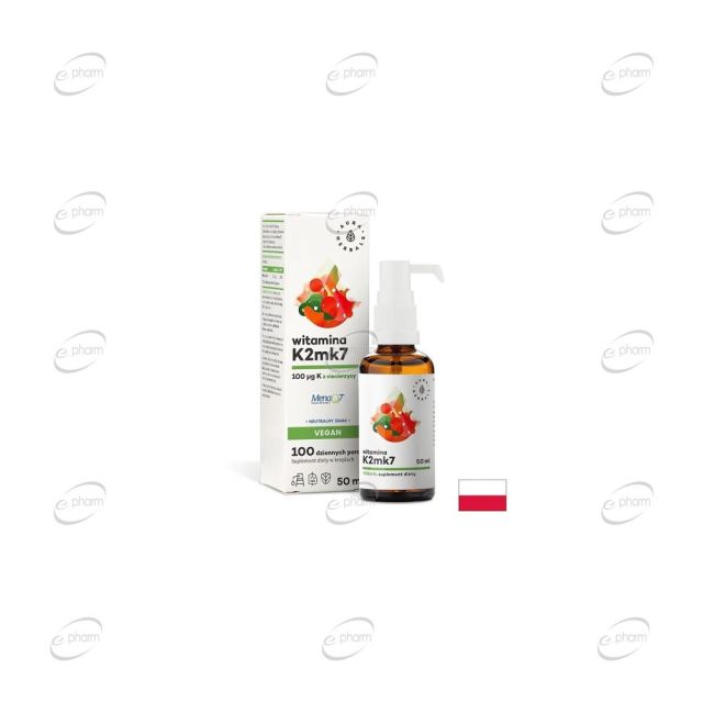 Витамин K2 веган формула капки Aura Herbals