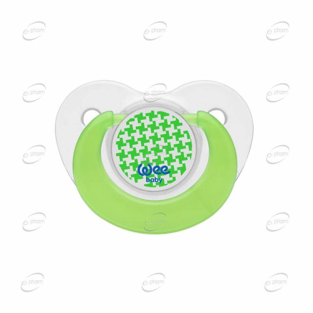 Wee Baby Trend залъгалка ортодонтна ( 0-6 м )-Зелен